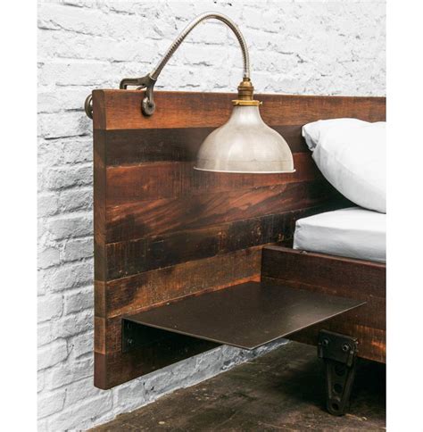 No matter what your taste in decor, the right headboard can help you express your personal aesthetic. Colby Reclaimed Wood Industrial Loft King Bed with Side Tables