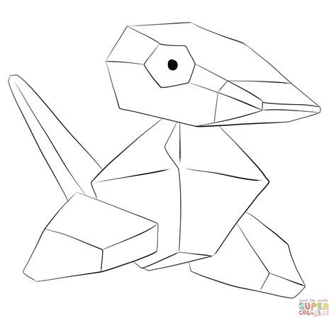 Porygon Coloring Page Free Printable Coloring Pages