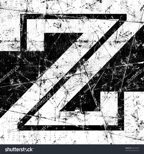 Grunge Alphabet Letter Z Symbol Stock Photo 29473633 Shutterstock
