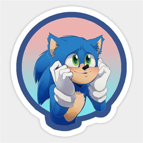 Happy Sonic Sonic Sticker Teepublic
