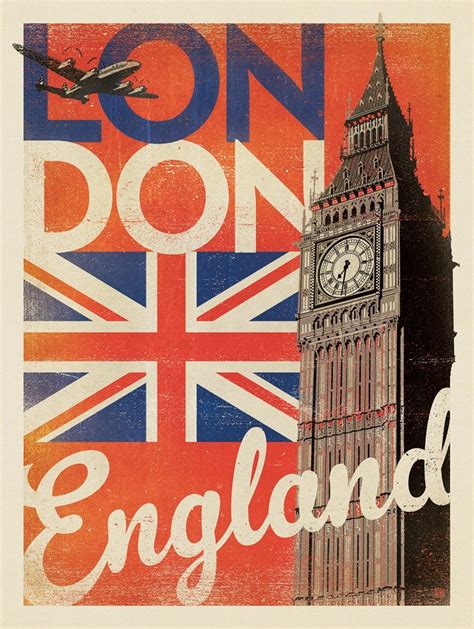 England London Vintage Print Vintage Poster Print London Etsy