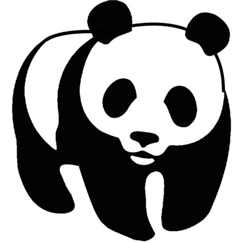 Panda Bear Outline