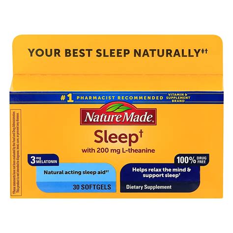 Nature Made Sleep Natural Acting Sleep Aid Liquid Softgels Shop Sleep