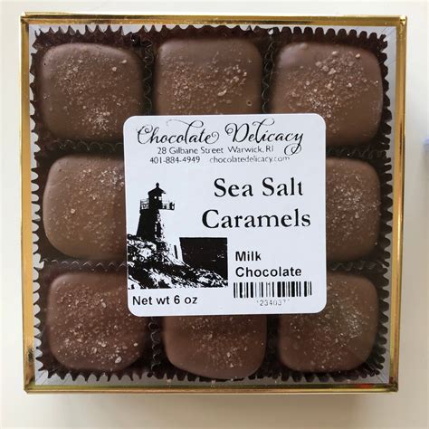 Sea Salt Caramels 9 Piece The Chocolate Delicacy