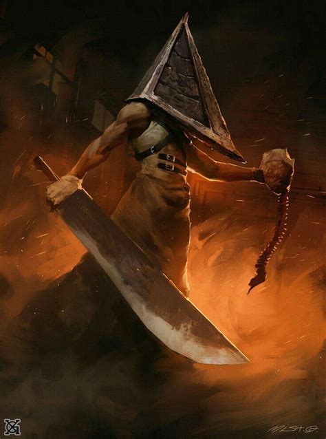 Pin By Steven Burney On Videojuegos Silent Hill Art Pyramid Head