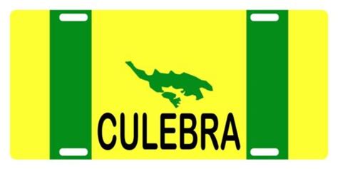 Culebra Flag Puerto Rico Municipio 6 X 12 License Plate Pr Boricua