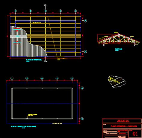 Planos De Cobertura Tigerales En Dwg Autocad Cubiertas Estructuras The Best Porn Website