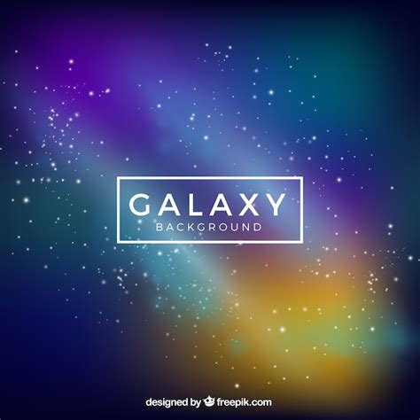 Free Vector Modern Galaxy Background With Colorful Style