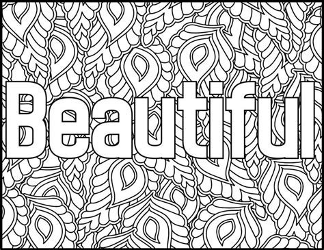 It features some gorgeously big. Positive Affirmations Coloring Pages for Adults-Beautiful ...