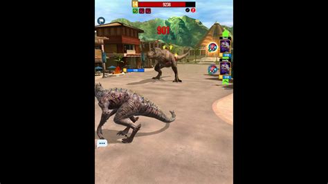 Jurassic World Alive T Rex Raid Wit Four Scorpius Rex Gen 2 YouTube