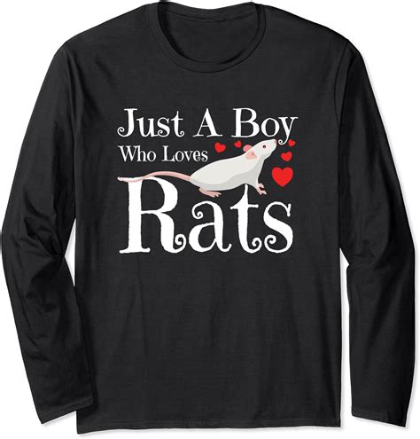 Pet Rat Funny Slogan Long Sleeve T Shirt Uk Clothing
