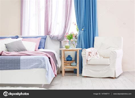 Interior Of Modern Bedroom — Stock Photo © Belchonock 147546711