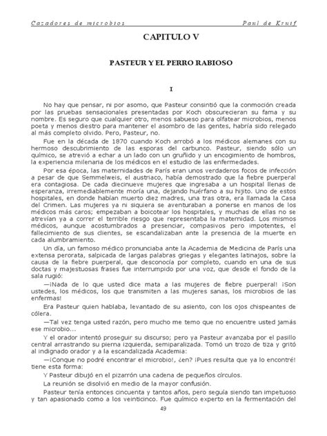 Lectura Pasteur Y El Perro Rabioso Pdf