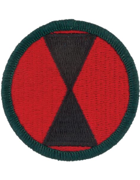 7th Infantry Division Class A Full Color Patch Military Depot