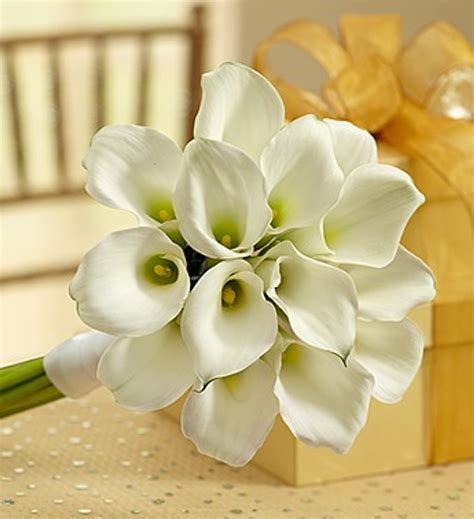 White Mini Calla Lily Bouquet Nancys Floral