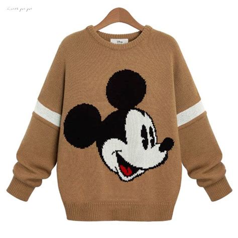 Diseño-de-dibujos-animados-Mickey-suelta-damen-pullover ...