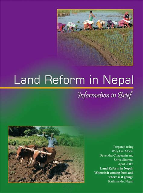 PDF Land Reform In Nepal Information In Brief