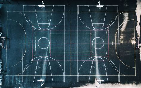 Basketball court desktop wallpapers, hd backgrounds. Geometry of Basketball Court HD wallpaper | HD Latest ...