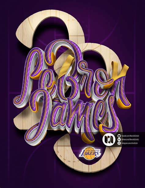 Lebron James Lettering Nba All Stars Project Creative Typography Design Typography Speed Art
