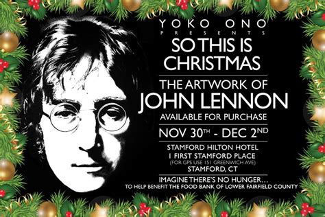So This Is Christmas The Artwork Of John Lennon Hey Stamford