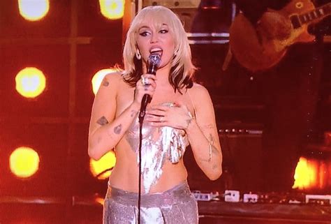 Miley Cyrus Has Accidental Nipple Slip During NBCs New Years Eve