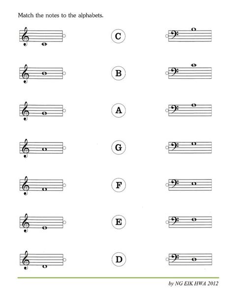 Beginner Printable Music Theory Worksheets