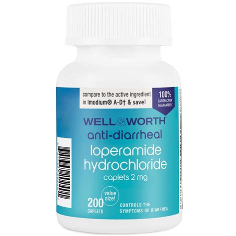 Buy Loperamide Hcl 2mg 240 Count Anti Diarrheal Caplets