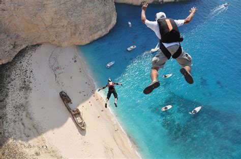 Free Fall Off A Cliff Zakynthos Greece Photo One Big Photo