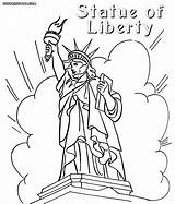 Liberty Statue Coloring Cartoon Myers Michael Drawing Printable Usa Getdrawings sketch template