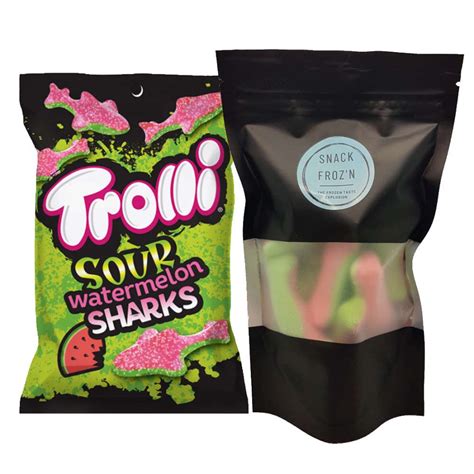 Freeze Dried Candy Trolli® Sour Watermelon Sharks Australia — Snack Frozn