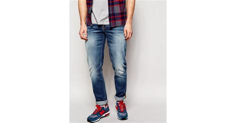 Buy the nudie grim tim jean in david replica from leading mens fashion retailer end. Lyst - Nudie Jeans Grim Tim Slim Fit Johny Replica Worn ...