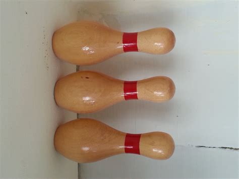 Mini Wooden Bowling Pins Display Bowling League High Game Etsy