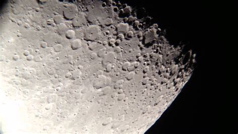 Very Close Up Look At The Moon Through My Telescope Youtube