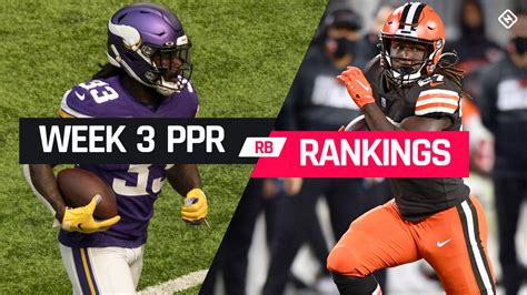 To help you do that, fantasy football calculator has a personal rankings builder tool with all of it's premium. Week 3 Fantasy RB PPR Rankings: Must-starts, sleepers ...