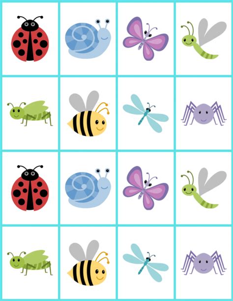 Free Matching Cards Printables
