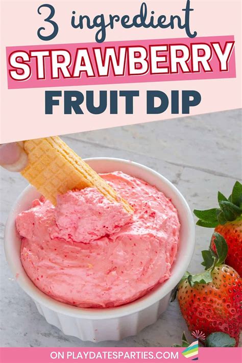 Strawberry Fruit Dip With Cream Cheese