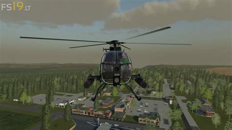 Mh6 Little Bird Helicopter V 10 Fs19 Mods Farming Simulator 19