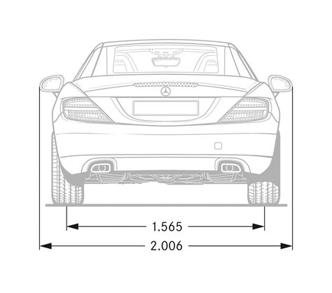 dimensions mercedes slk