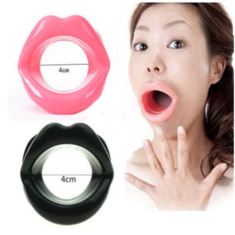 Silicone Open Mouth Gag For Adults Oral Fetish Bondage Mouth Plug Lips Shape Erotic Oral