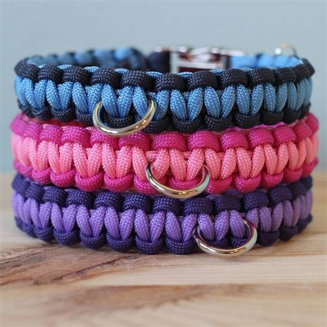 Personalised Two Tone Paracord Dog Collar By Devil Dood Designs