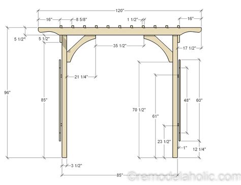 Remodelaholic 2x4 And More How To Build A Garden Arbor Using Budget