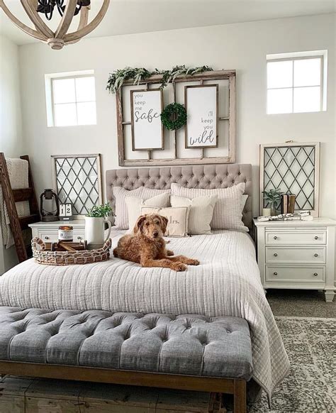 Awesome 30 Gorgeous Farmhouse Bedroom Remodel Ideas On A Budget Modern