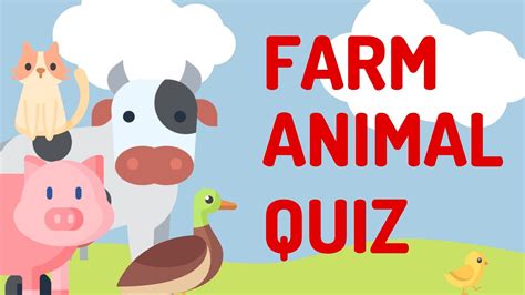 Farm Animal Quiz For Teachers And Kids Teaching Resource Youtube