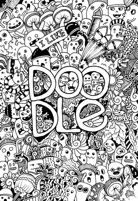 FREE DOODLE Coloring Book Pages Free Doodles Coloring Books