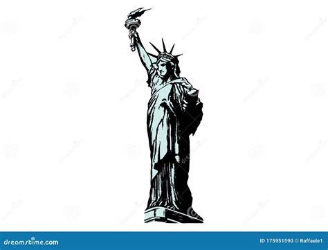 Statue Liberty Clip Art Stock Illustrations 307 Statue Liberty Clip