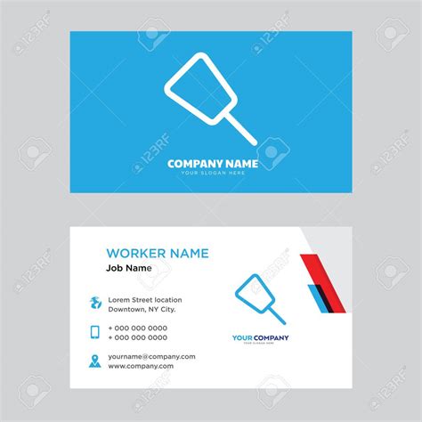 Push Pin Business Card Design Template Visiting For Your Company