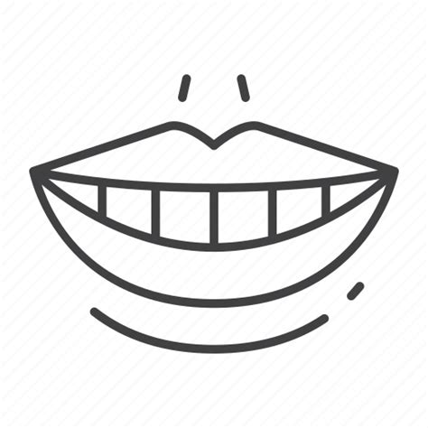 Dental Dentist Dentistry Lip Mouth Smile Tooth Icon