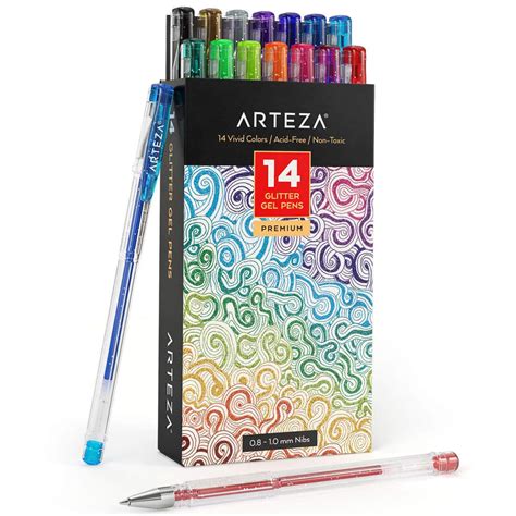 Gel Ink Pens Glitter Set Of 14 — Uk