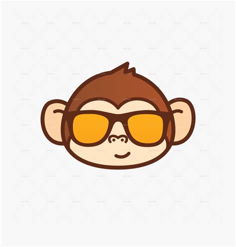 Transparent Cartoon Monkey Png Cute Monkey Face Cartoon Free