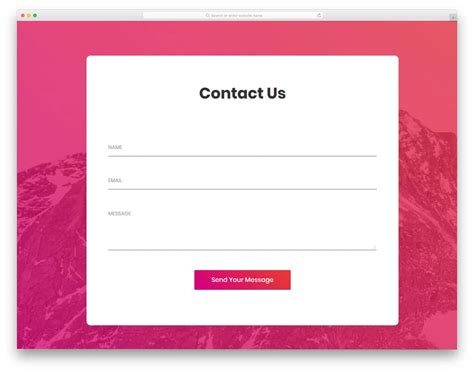 Html Contact Forms How To Create And 30 Best Free Modern Ones For You